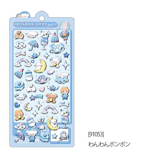 ボンボンドロップシール 4枚セットK【クーリア正規品】 みずいろ