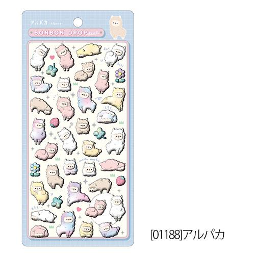 正規品 ボンボンドロップシール アニマル 4種とチャームセット ボンボンドロップシールアニマル 4枚セット1【クーリア正規品】 トリ