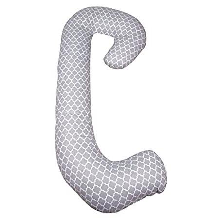 【お試し価格!】 Snoogle Leachco Chic モロッコグレー 簡単に着脱できるジッパーカバー付き 全身妊娠用枕 Snoogle - 抱き枕 【お試し価格!】 Snoogle Leachco Chic モロッコグレー 簡単に着脱できるジッパーカバー付き 全身妊娠用枕 Snoogle - 抱き枕