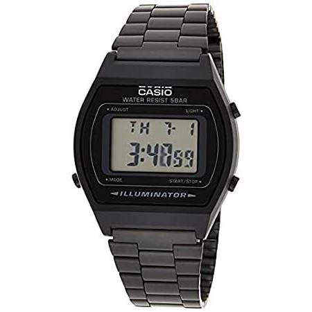 数々の賞を受賞 Casio Vintage B640WB-1A Black Stainless-Steel Quartz Sport Watch 腕時計
