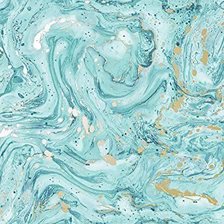 ミネラルアズライト大理石壁紙 壁紙 内装 ティール ゴールドホールデン 住宅設備 901 B07bbrbxbf Nobuストア 専用