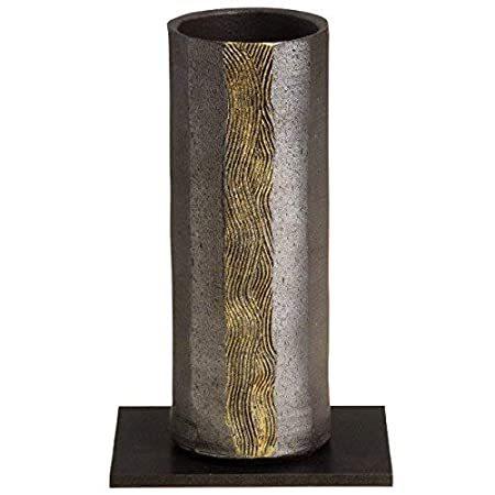 ネット売品 信楽焼 日本 フラワー花瓶 花道 池花 ブラックリップル ゴールドカラーライン 花瓶スタンド付き B07gnmcwm9 Nobuストア 通販 Yahoo ショッピング 日本オンラインストア Clinicaaldente Es