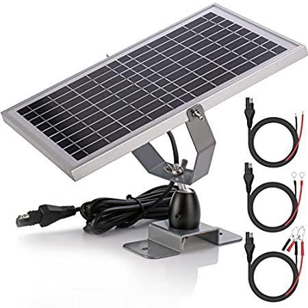 新作人気 12V Waterproof Solar Battery Trickle Charger & Maintainer - 10 Watts Solar 太陽光発電、ソーラーパネル