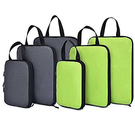 一番の贈り物 Packing Compression YZAOLL Cubes O Packing Luggage Travel Kids for Set Bags ソフトタイプスーツケース