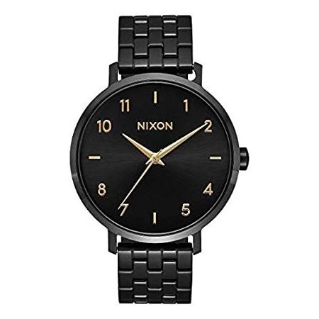 驚きの価格 腕時計 クラシック アナログ レディース 50m防水 - ブラック/ゴールド - A1090 Arrow NIXON (38mm 17.5mm 時計面 腕時計