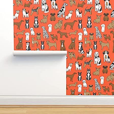 剥がして貼れる壁紙 犬 ペット オレンジ 子犬 犬 犬 犬 犬 犬 犬 犬 ペット