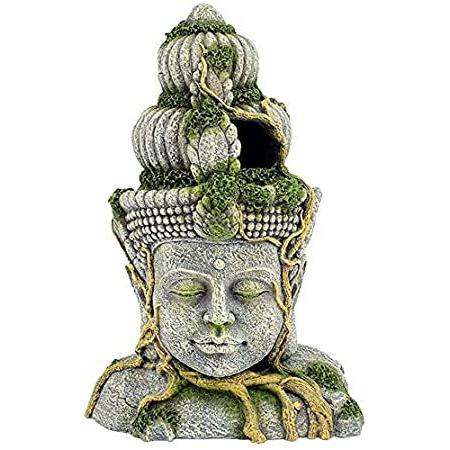 再再販 Buddha Yueyuezou Head Res Sleep Betta Fish For Ornament Cave Aqua Sculpture レイアウト用品