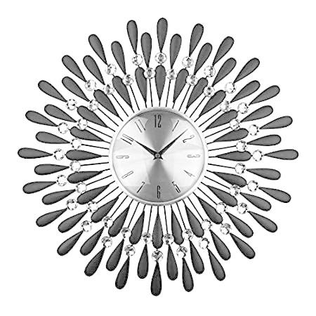 大きな壁掛け時計 装飾壁時計 メタル 3d Nobuストアの大きな壁掛け時計 カチカチカチ音しないサイレントクォーツ時計 アラビア数字付き リビングルーム 装飾 3d B09bqt5mrf キッチン ホーム ブ キッチン Nobuストア 製造元特別価格