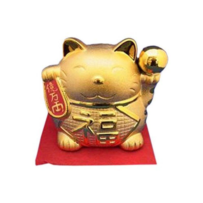 男の子向けプレゼント集結 金色の招き猫貯金箱 大 貯金箱