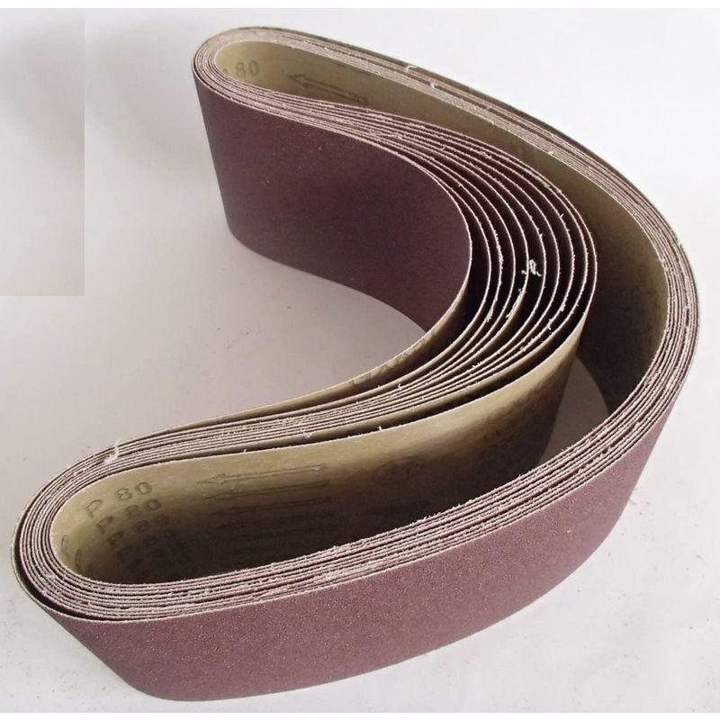 粒度 番手 選べます 100mm 幅 ベルト サンダー 交換 用 研磨 ペーパー 替え ベルト 10枚 入り 915mm 80 正規通販