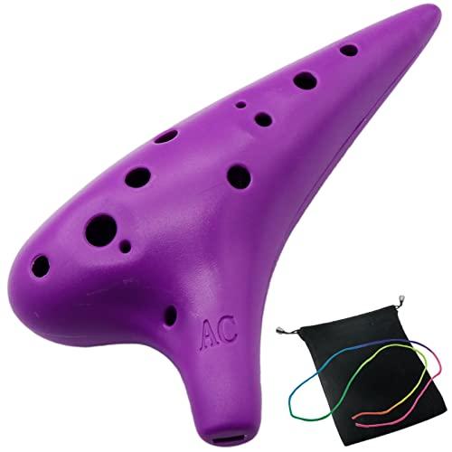 Aestivate Plastic Ocarina オカリナ 楽器 12穴 アルトC調 プラスチック AC Ocarina 吹奏管 樹脂