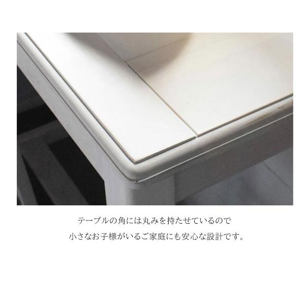 おしゃれで可愛い カウンターテーブル セット 2人 ホワイト 白 木製 3