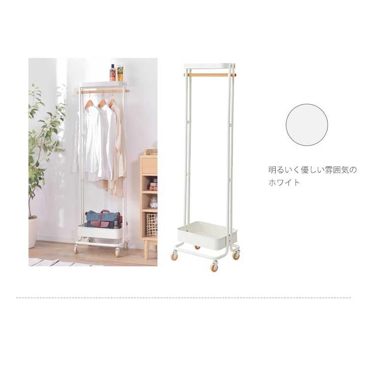 アイアン ハンガーラック キャスター付き スリム おしゃれ 省スペース