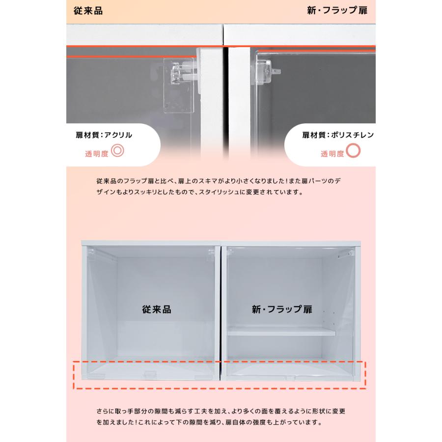 CUBE BOX α NEW UVカット新フラップ扉ひな壇付きおしゃれ ひな壇付き