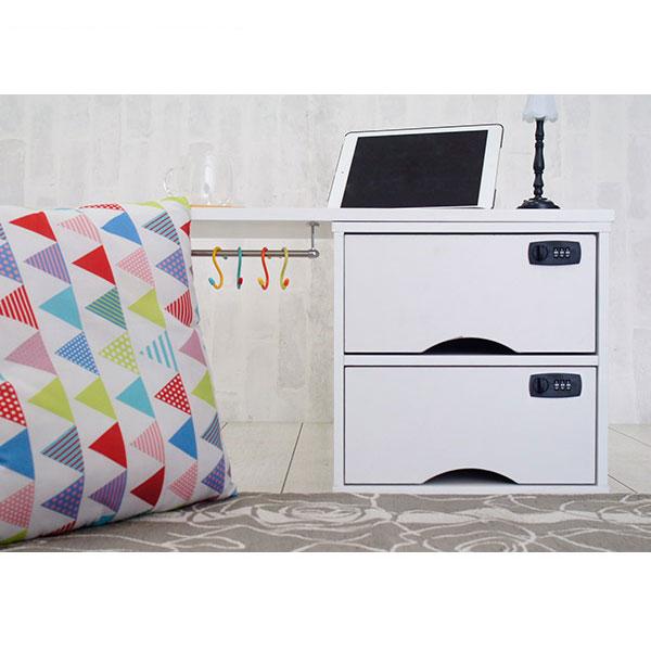 cや☆送料込み☆木製2段引き出し③ キューブボックスα 木製 引き出し