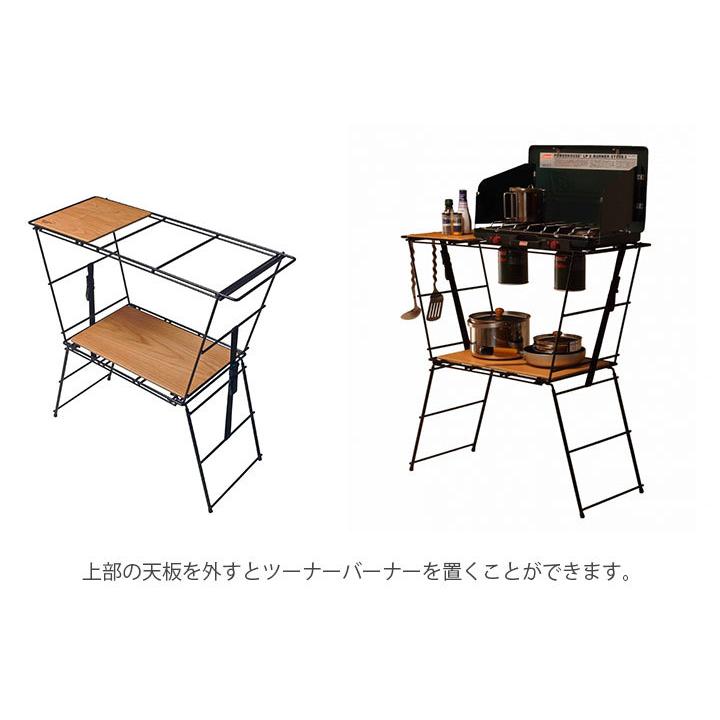 テーブル・チェア・ハンモック Crank Cooking Table CRK-CT90 Amazon | ハングアウト(Hang Out) キャンプテーブル 折りたたみ