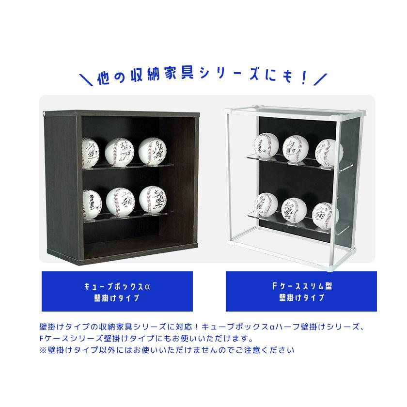 サインボール ディスプレイ マグネット式 アクリル棚 300mm / ケース