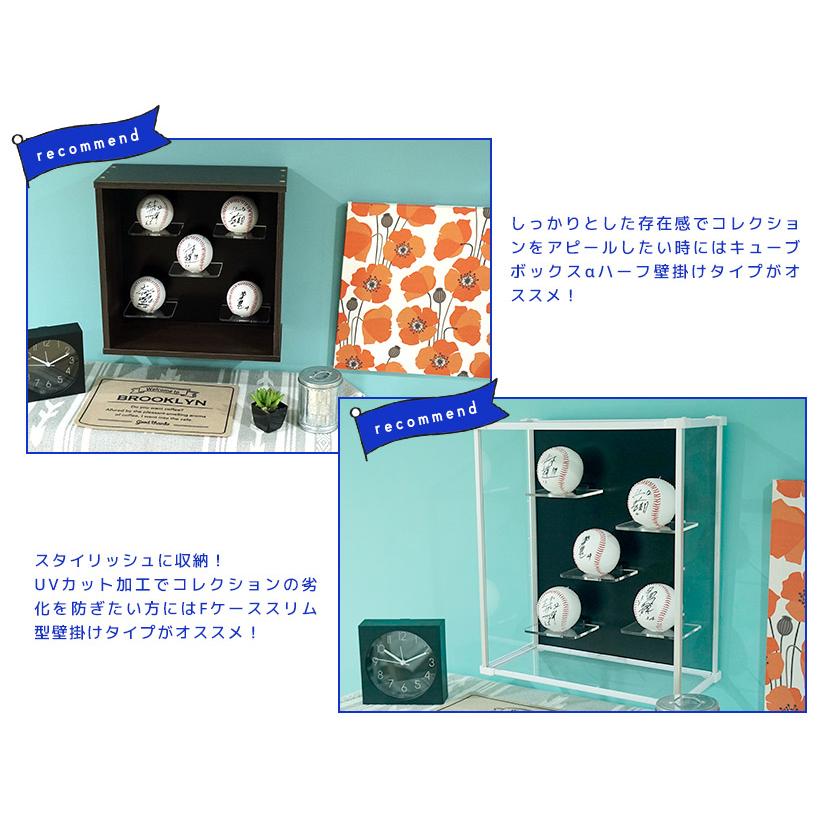 サインボール ディスプレイ マグネット式 アクリル棚 300mm / ケース