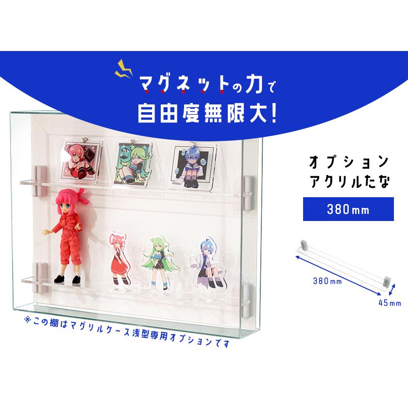 小さいフィギュアやカード類のディスプレイに 浅型タイプ マグリル