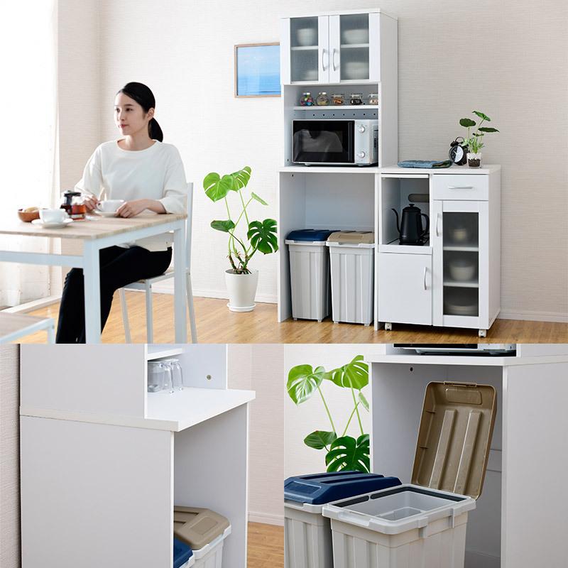 moca company ゴミ箱上ラック ゴミ箱上収納 ゴミ箱ラック 食器棚