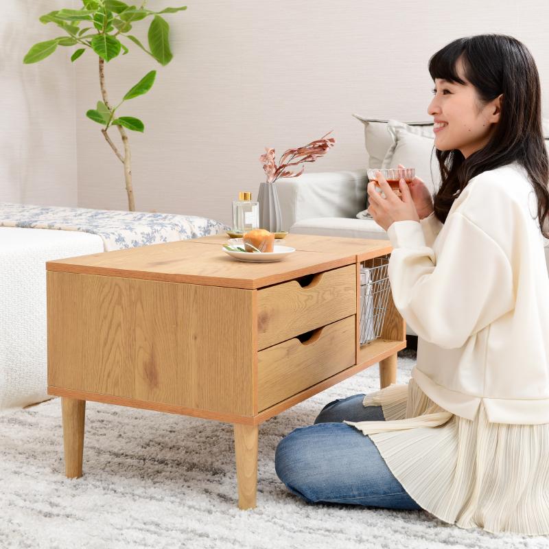 BELLEB　ドレッサーローテーブル 引き出し付き | moca company | 08