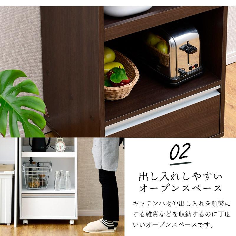 コンパクトキッチンラック 3段 ブラウン・ブラック 楽天市場】キッチンラック 3段の通販
