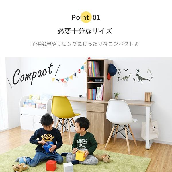 ツインデスク 幅180cm 学習机 シンプル 収納 引き出し パソコンデスク コンパクト 勉強机_4