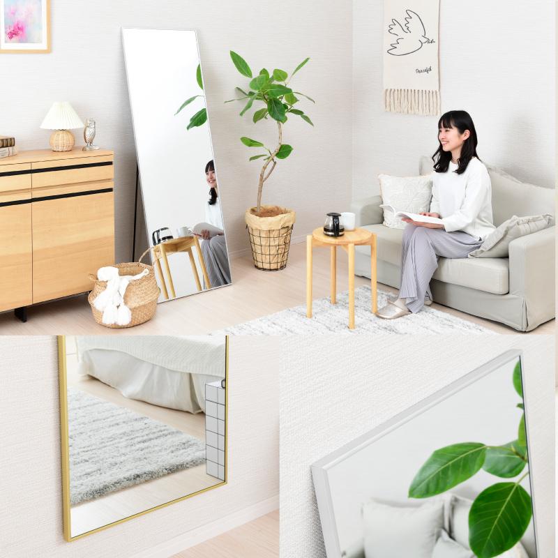 moca company スタンドミラー 姿見 ミラー 全身 鏡 壁掛け 全身鏡