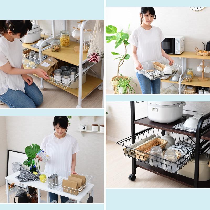 キッチンカウンター/レンジ台/食器棚/レンジラック/幅100cm moca company レンジラック レンジ台 幅100 食器棚 一人暮らし