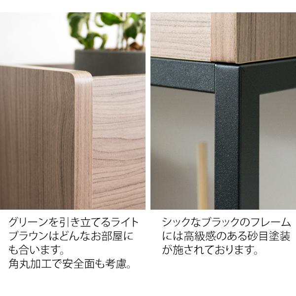 サイドテーブル付き プランタースタンド / プランターボックス 室内