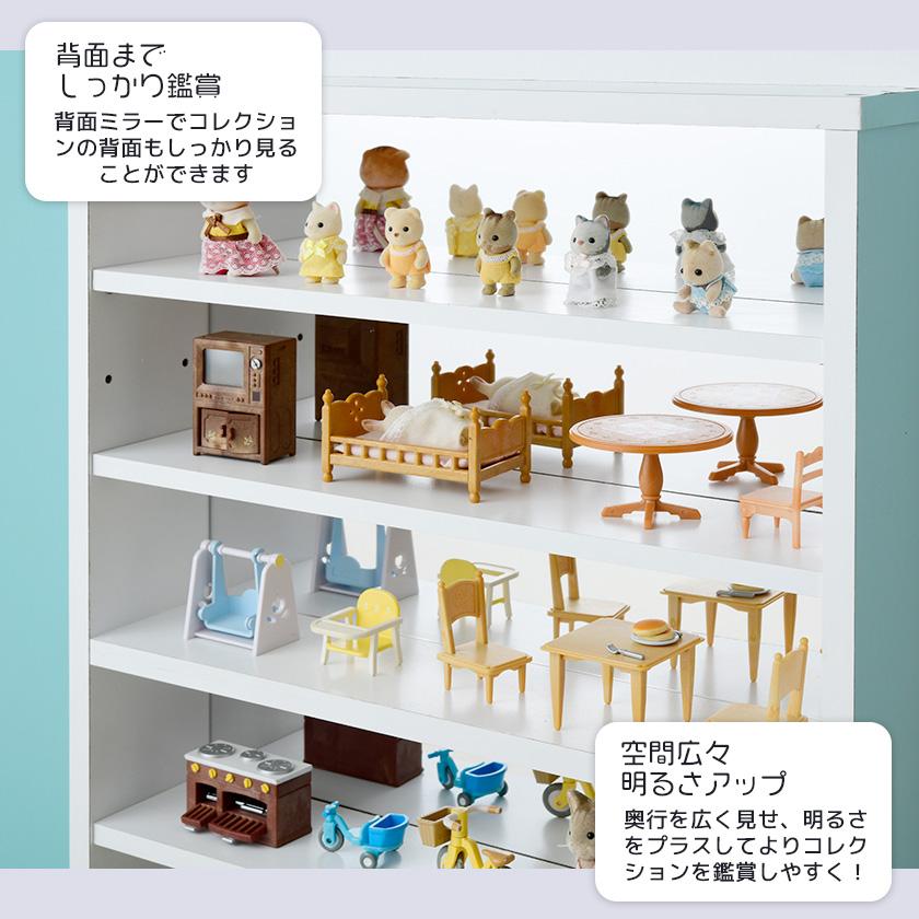 超薄型 コレクションラック専用 背面ミラー2枚セット