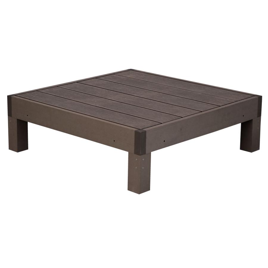 腐らない 人工木材 ウッドデッキ 90×90 1台 / DIY キット 樹脂 縁台