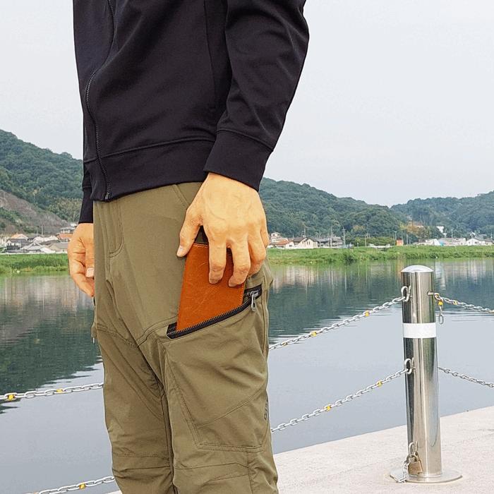 4ウェイストレッチ ジョガーカーゴパンツ 接触冷感 軽量 ウエストゴム