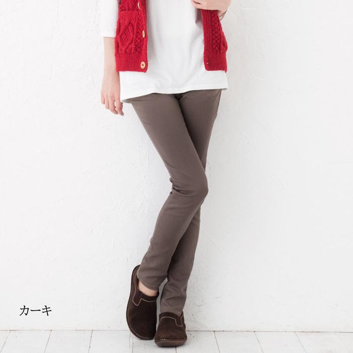 細見せストレッチレギンス パンツ スキニー レディース 春夏 秋冬 ウエストゴム ストレッチ 綿 コットン レギパン |  | 03