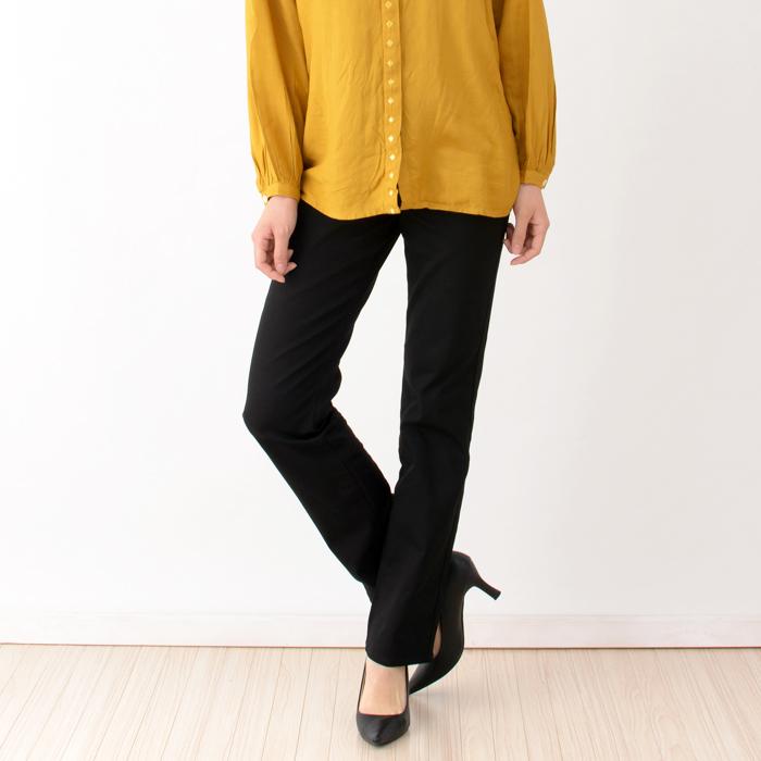 EAGLE STAR ソフトでナチュラルな着心地のストレートパンツ レディース