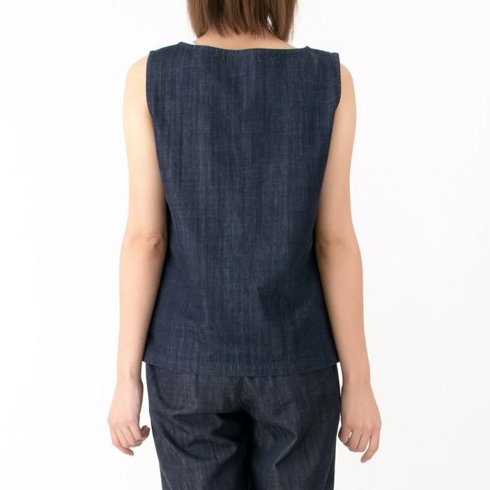 日本製 デニム タンクトップ レディース ファッション トップス キャンセル返品交換不可 | Endless Peace | 08