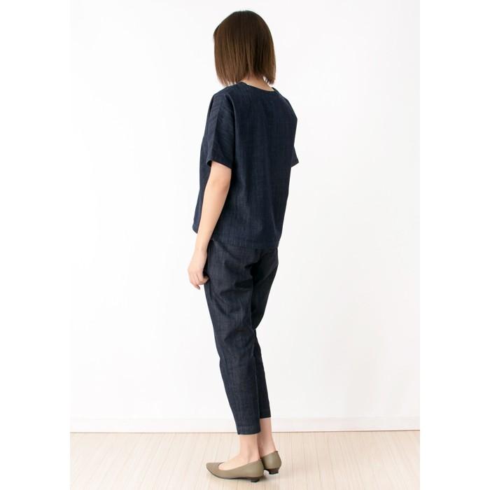 日本製 デニム ショートスリーブ プルオーバー レディース ファッション トップス キャンセル返品交換不可 | Endless Peace | 09