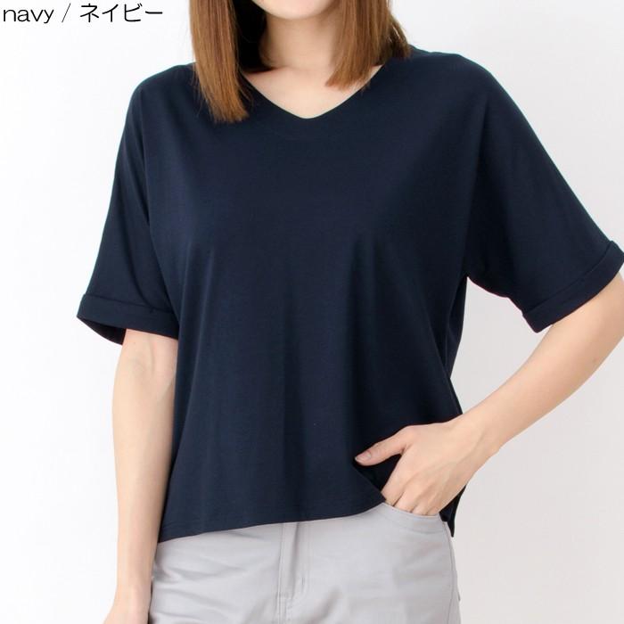 マイクロモダール オーバーサイズ Tシャツ ショートスリーブ プルオーバー レディース トップス 春 夏 秋 NOD キャンセル返品交換不可 | NOD | 04