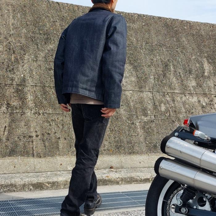 デニム N-1 デッキジャケット メンズ ジャケット 日本製 国産 メイドインジャパン 秋冬 防寒 アメカジ ミリタリー バイカー EAGLE STAR キャンセル返品交換不可 | EAGLE STAR（ファッション） | 10