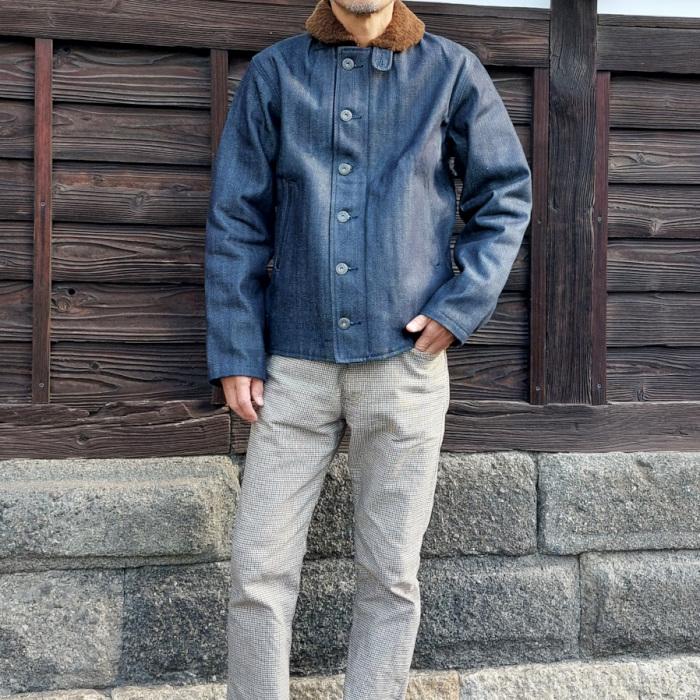 デニム N-1 デッキジャケット メンズ ジャケット 日本製 国産 メイドインジャパン 秋冬 防寒 アメカジ ミリタリー バイカー EAGLE STAR キャンセル返品交換不可 | EAGLE STAR（ファッション） | 11