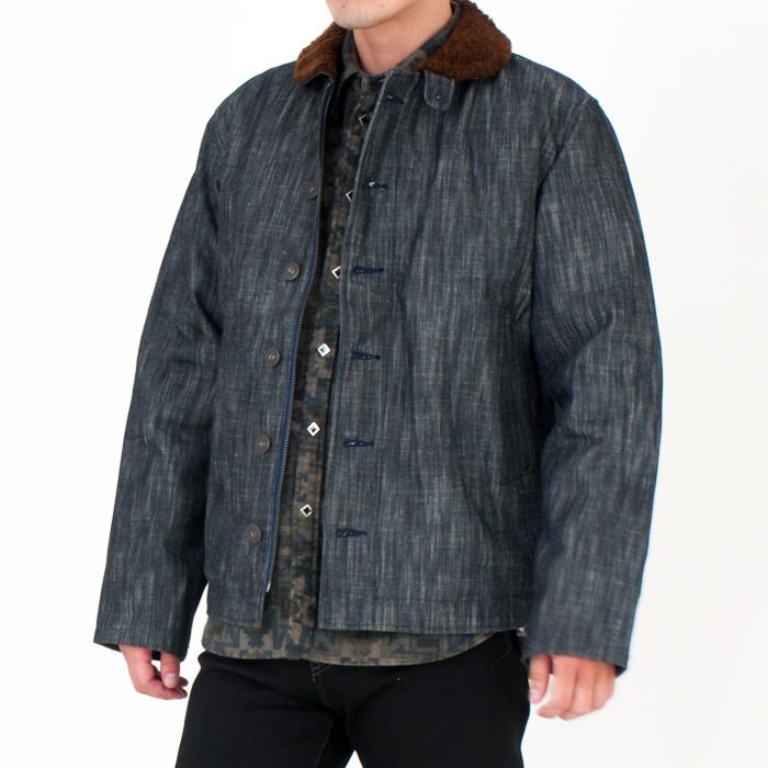 デニム N-1 デッキジャケット メンズ ジャケット 日本製 国産 メイドインジャパン 秋冬 防寒 暖 アウター EAGLE STAR キャンセル返品交換不可 | EAGLE STAR（ファッション） | 11