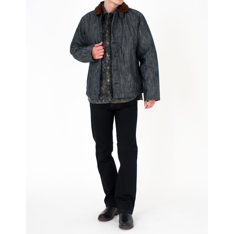 デニム N-1 デッキジャケット メンズ ジャケット 日本製 国産 メイドインジャパン 秋冬 防寒 暖 アウター EAGLE STAR キャンセル返品交換不可 | EAGLE STAR（ファッション） | 12