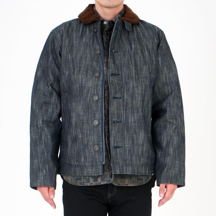 デニム N-1 デッキジャケット メンズ ジャケット 日本製 国産 メイドインジャパン 秋冬 防寒 暖 アウター EAGLE STAR キャンセル返品交換不可 | EAGLE STAR（ファッション） | 15