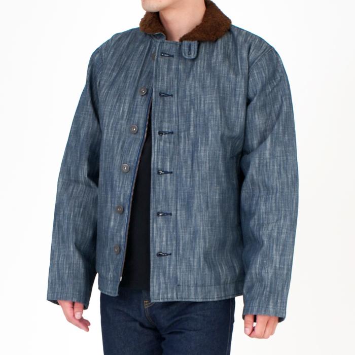 デニム N-1 デッキジャケット メンズ ジャケット 日本製 国産 メイドインジャパン 秋冬 防寒 暖 アウター EAGLE STAR キャンセル返品交換不可 | EAGLE STAR（ファッション） | 04