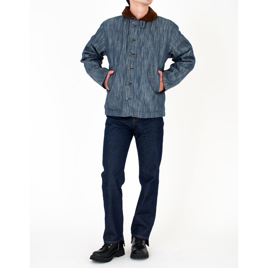 デニム N-1 デッキジャケット メンズ ジャケット 日本製 国産 メイドインジャパン 秋冬 防寒 暖 アウター EAGLE STAR キャンセル返品交換不可 | EAGLE STAR（ファッション） | 05