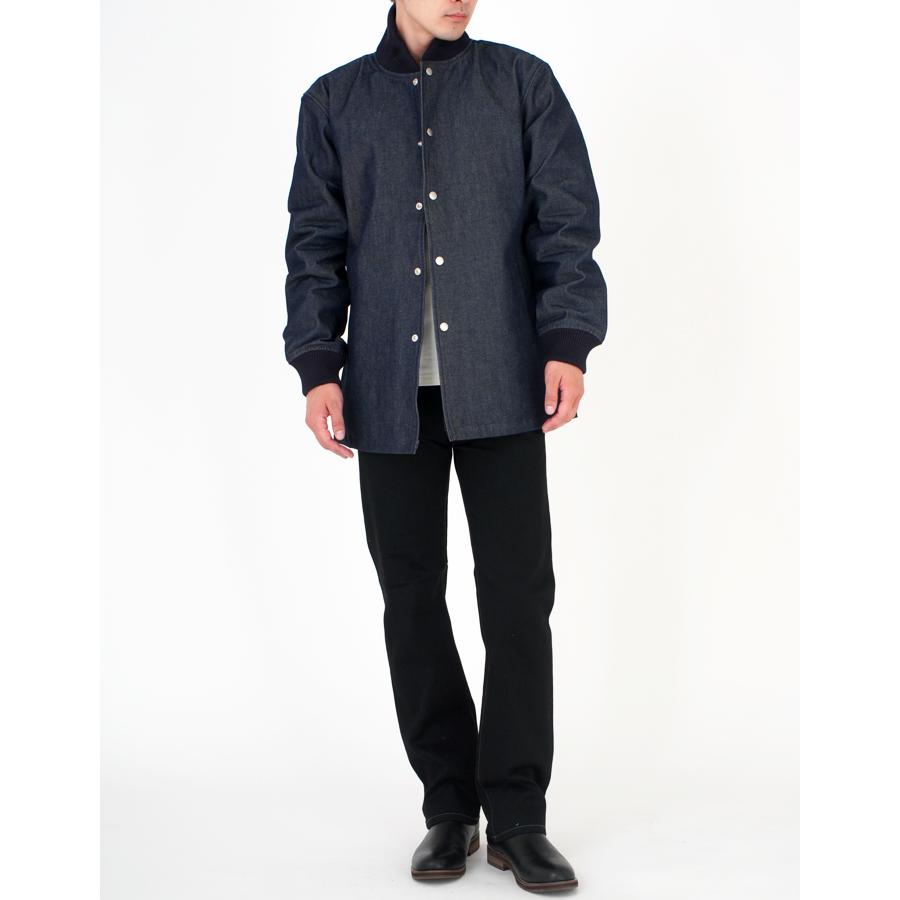 EAGLE STAR 70-80年代風デニムファラオコート 裏キルト 衿長め メンズ