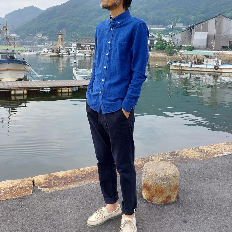 ミニへリンボン テーパードパンツ メンズ レディース 男女兼用 9分丈 10分丈 パンツ 国産 日本製 メイドインジャパン EAGLE STAR 福山 | EAGLE STAR（ファッション） | 12