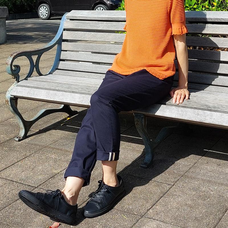 ミニへリンボン テーパードパンツ メンズ レディース 男女兼用 9分丈 10分丈 パンツ 国産 日本製 メイドインジャパン EAGLE STAR 福山 | EAGLE STAR（ファッション） | 13