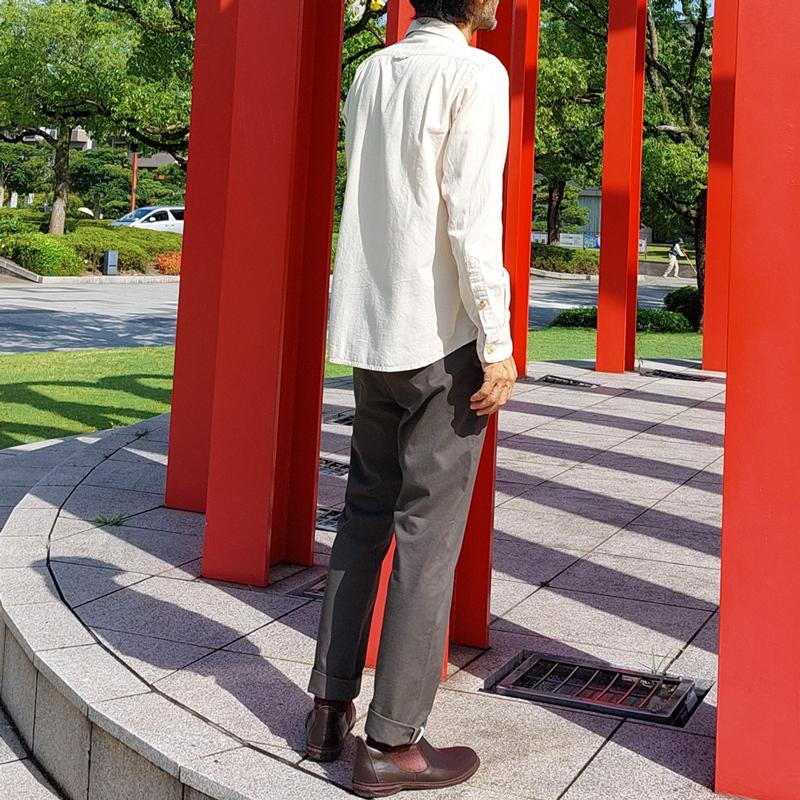 ミニへリンボン テーパードパンツ メンズ レディース 男女兼用 9分丈 10分丈 パンツ 国産 日本製 メイドインジャパン EAGLE STAR 福山 | EAGLE STAR（ファッション） | 18