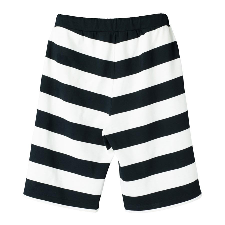 メンズ 太ボーダー ハーフパンツ 8.5ozコーマコットン ウエストゴム＆紐 EAGLE STAR | EAGLE STAR（ファッション） | 02